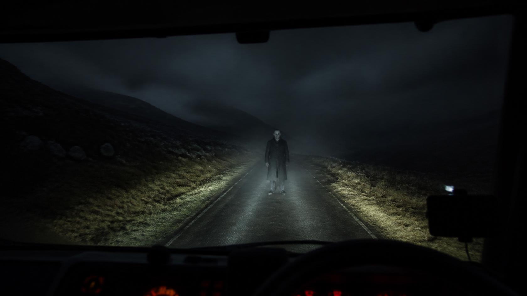 The Figure on the Road